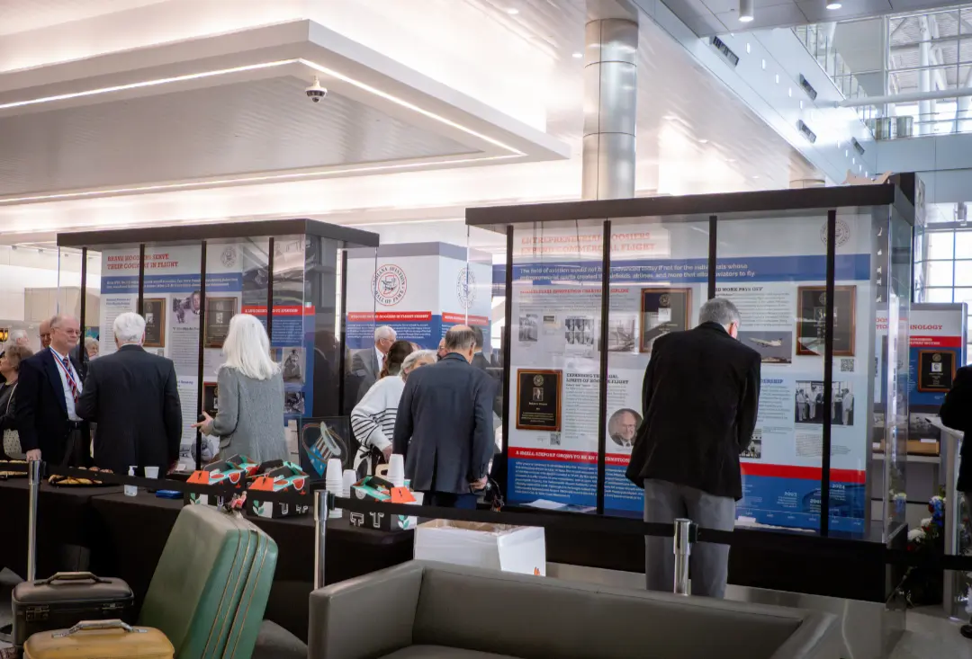 The exhibit is located in the Baggage Claim area near Carousel 3.